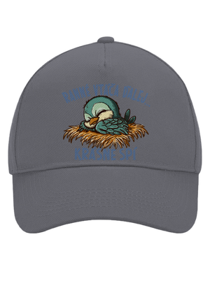 Ranné vtáča spí šiltovka baseballka Graphite grey