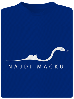 Nájdi mačku pánske športové tričko Royal Blue Mal