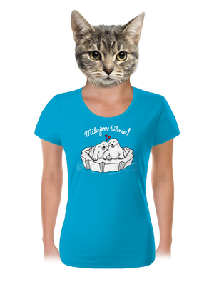 Milujem túlenie dámske tričko Blue Atol