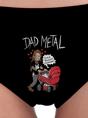 Dad metal dámske nohavičky Black