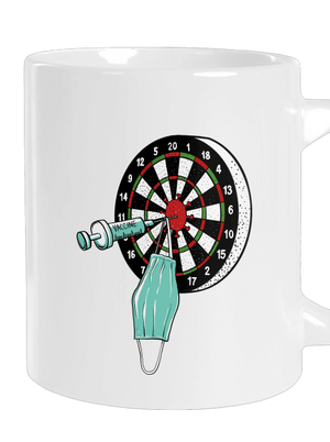 Zásah veľký hrnček White