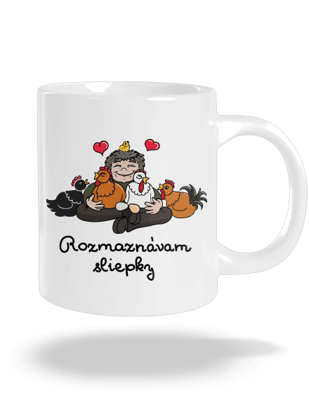 Rozmaznávam sliepky veľký hrnček White