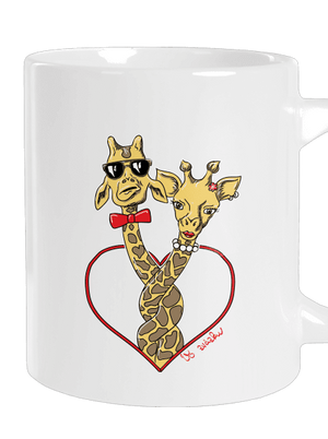 Žirafy vo zväzku veľký hrnček White