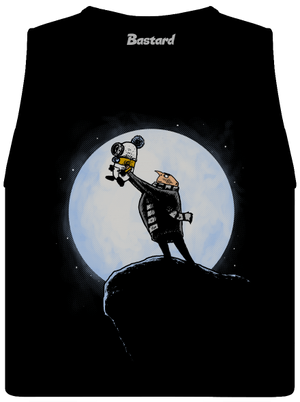 Kráľ mimoňov dámske tielko voľné Black