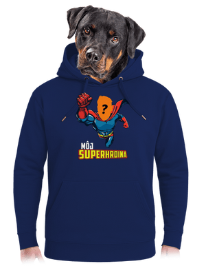 Môj superhrdina unisex mikina premium Navy