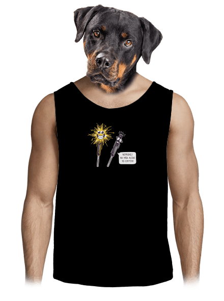 Prskavky pánske tielko Black