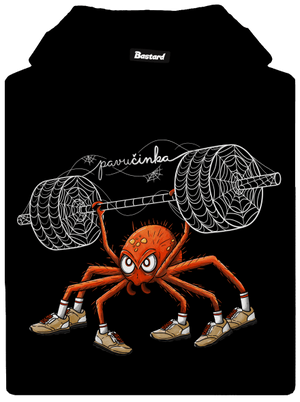 Pavučinka dámska mikina klokanka Black