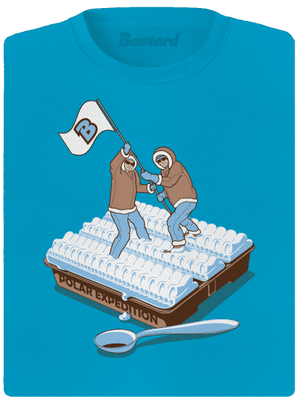 Polárna expedícia dámske športové tričko Blue Atol