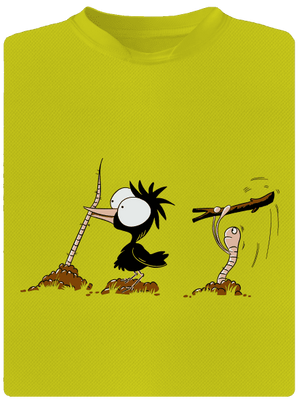 Nesprávny koniec detské športové tričko Neon Yellow