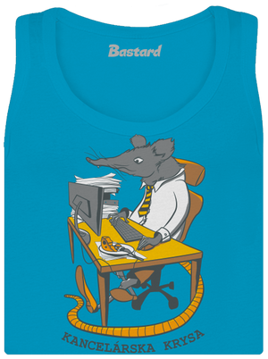 Kancelárska krysa dámske tielko klasické Blue Atol