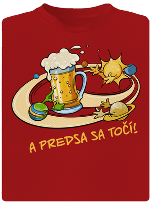 A predsa sa točí! pánske športové tričko Red Mal