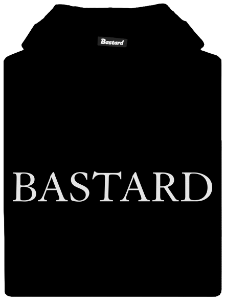 Bastard v luxuse detská mikina klokanka Black