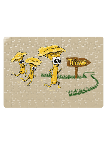 Beží líšky k táboru puzzle White