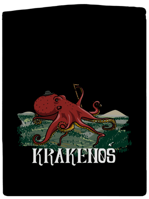 Krakenoš pánska mikina na zips Black