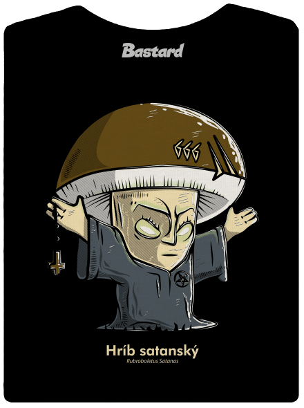 Hríb satanský dámske tričko Black