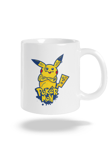 Pokérmon klasický hrnček White