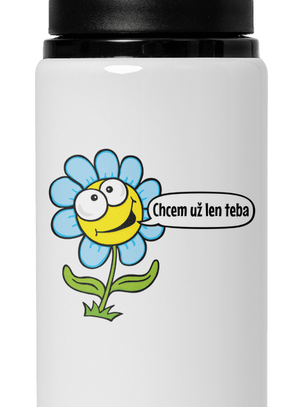 Chcem už len teba flaša na vodu White