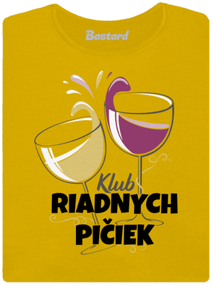 Klub riadnych pičiek dámske tričko Yellow