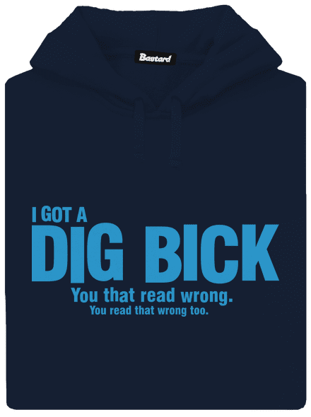 Dig bick pánska mikina klokanka Navy