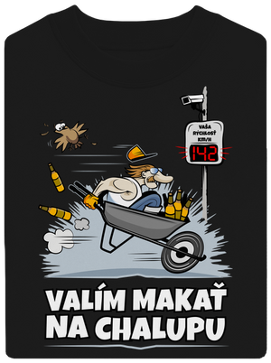 Valím na chalupu unisex mikina bez kapucne Black