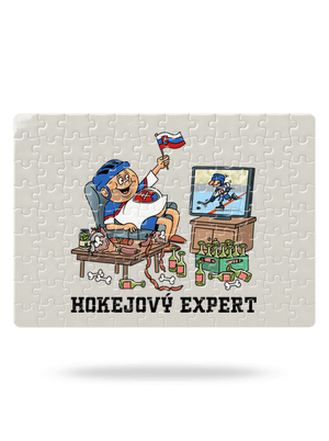 Hokejový expert puzzle White