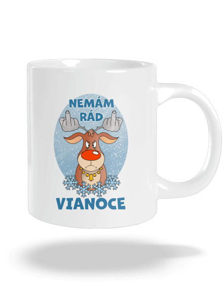 Nemám rád Vianoce veľký hrnček White