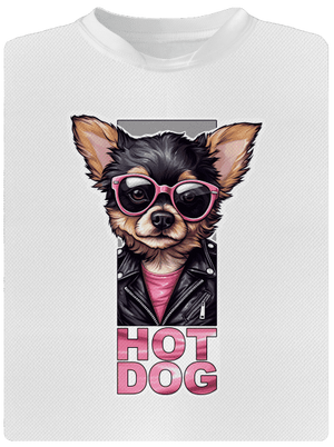 Very hot dog pánske športové tričko White