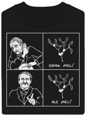 Cimrman: Copak jmelí unisex mikina bez kapucne Black