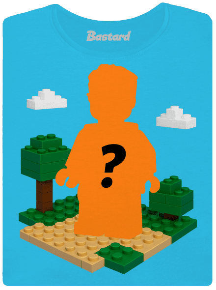 Lego z vlastnej fotky dámske tričko s lemom Blue Atol