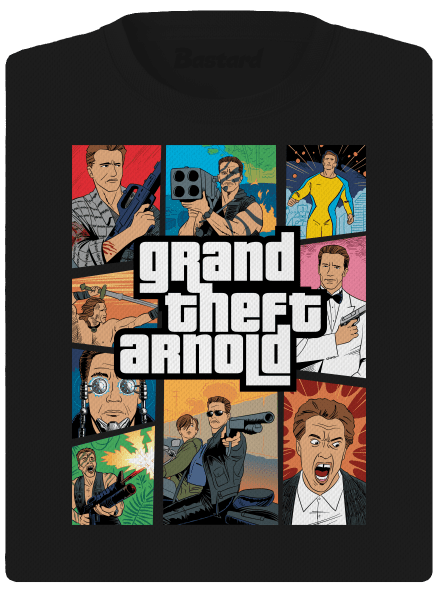 Grand Theft Arnold dámske športové tričko Black