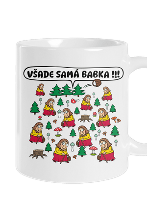 Všade samá babka klasický hrnček White