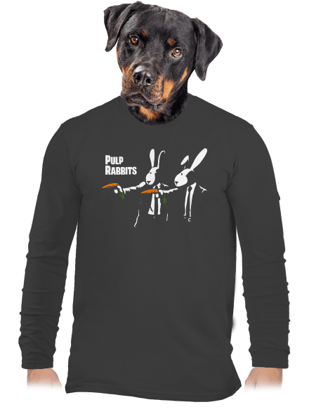 Historky z klobúka pánske dlhý rukáv Dark Grey