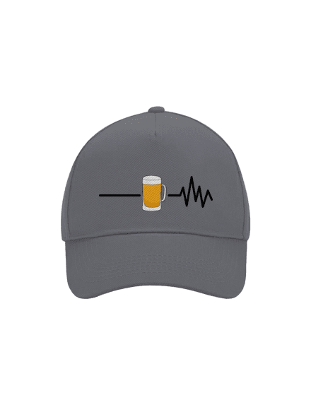 Beer help šiltovka baseballka Graphite grey