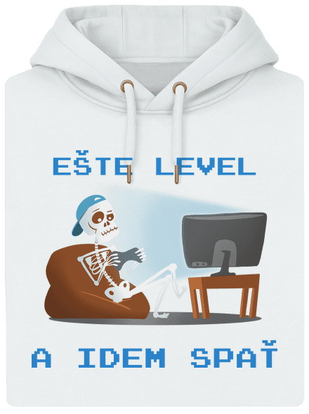 Ešte level unisex mikina premium Snowwhite