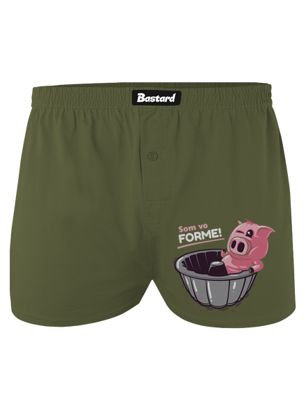 Vo forme pánske trenky Khaki