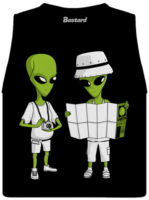 Mimozemšťania dámske tielko voľné Black