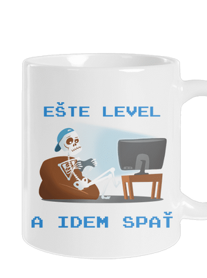 Ešte level klasický hrnček White