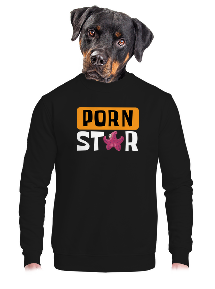 Porn star unisex mikina bez kapucne Black