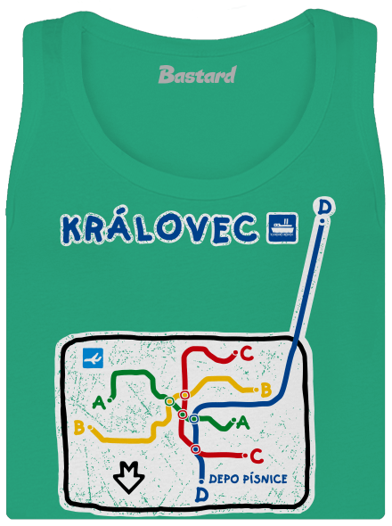 Metro Královec dámske tielko klasické Mint Mal