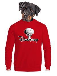 unisex mikina bez kapucne