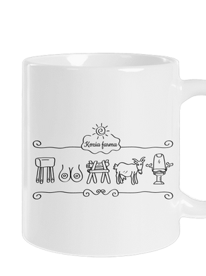 Kozia farma klasický hrnček White