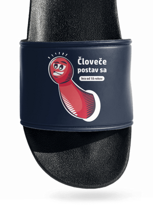 Človeče postav sa šľapky Navy