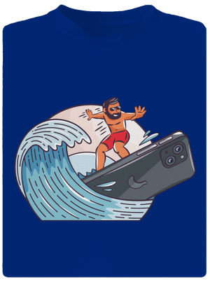 Som surfer pánske športové tričko Royal Blue Mal