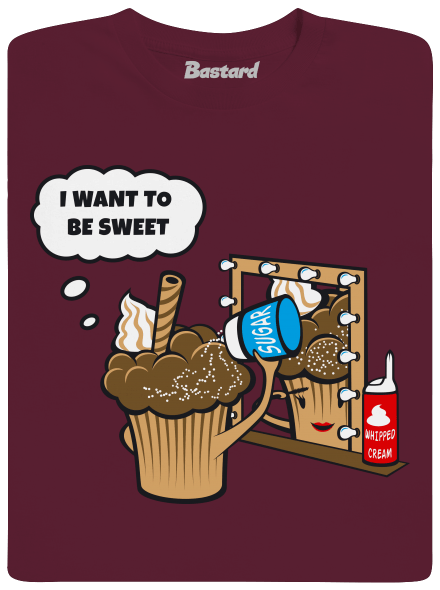 Sweet muffin detské tričko Burgundy