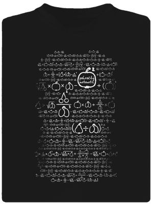 Matematik pánske športové tričko Black