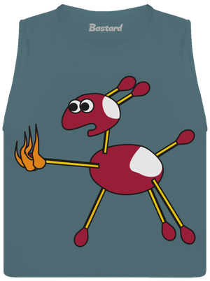 Gaštany dámske tielko voľné Heather Deep Teal