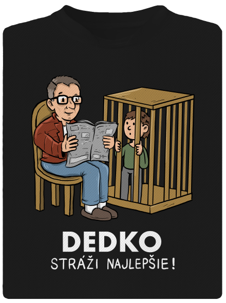 Dedko stráži najlepšie pánske športové tričko Black