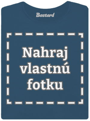 Vlastná potlač dámske tričko prémium Petrol Blue