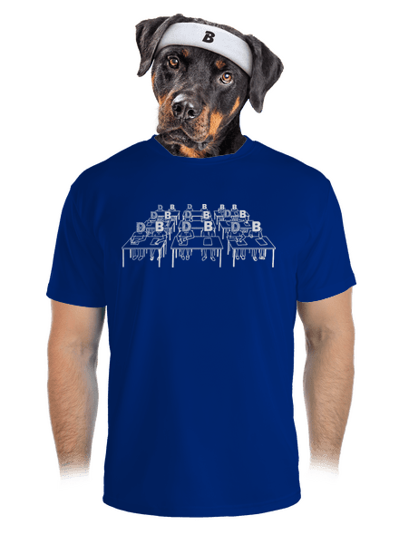 Cimrman: Debil, blbeček pánske športové tričko Royal Blue Mal