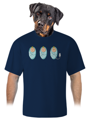 AI baby unisex tričko oversized Midnight Blue